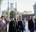 حضور مدیر شورای ارتباطات کلیسای ارتدوکس روسیه در حرم حضرت معصومه