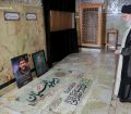 حضور رهبر انقلاب بر مزار شهیدان امیرعبداللهیان، موسوی، جلادتی و زمانی‌نیا