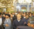 حضور رئیس جمهور در حرم مطهر حضرت فاطمه معصومه (س) 