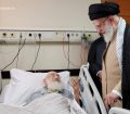 عیادت رهبر معظم انقلاب از آیت الله نوری همدانی