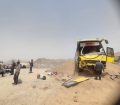 واژگونی اتوبوس مشهد به شیراز در تفت
