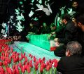 ورود پیکر رهبر شهید انقلاب به آیین وداع