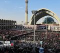 حضور پرشور مردم دلداده در مراسم وداع با پیکر قائد شهید امت