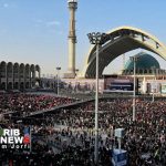 حضور پرشور مردم دلداده در مراسم وداع با پیکر قائد شهید امت