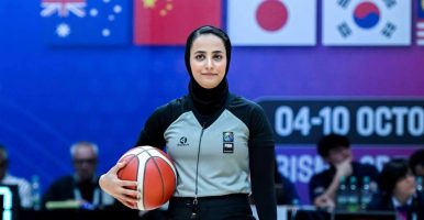 مهسا کارگری سرداور دیدار نهایی بسکتبال جام آسیا شد